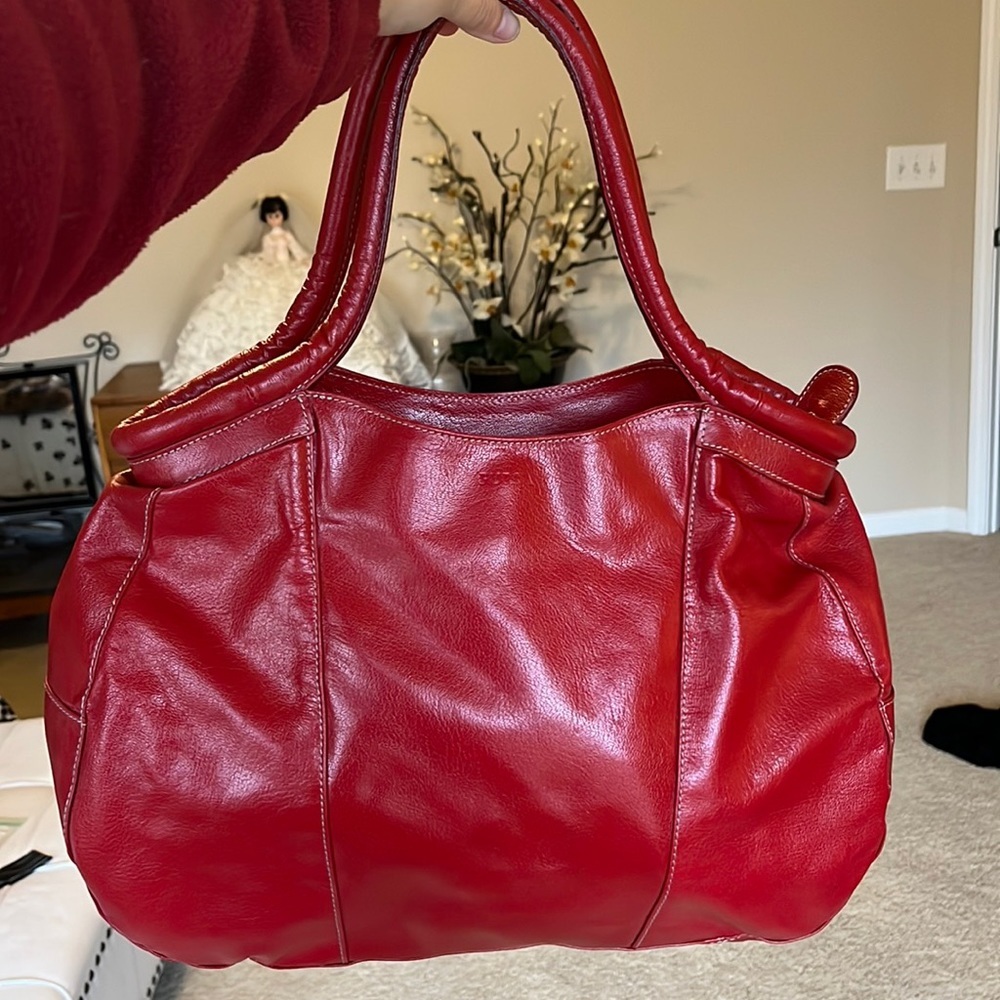 FURLA- Beautiful Red Leather Handbag